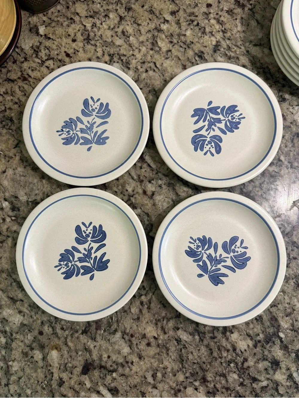Vtg Pfaltzgraff Yorktowne Yorktown Bread Dessert Plates - Set of 9
